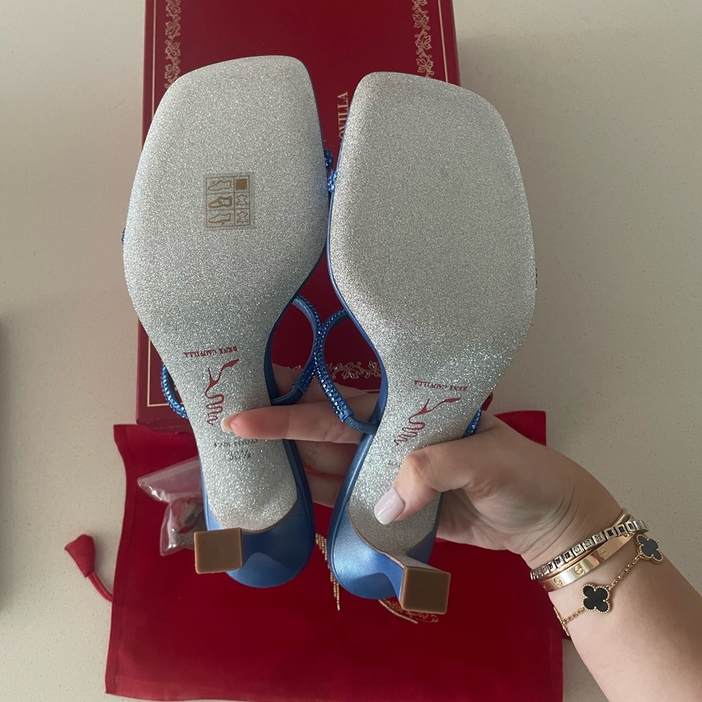 SOLD Rene Caovilla Bessie Crystal Sandals - Picture 7 of 11